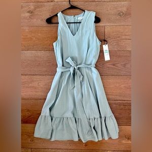 Calvin Klein Sage Green Midi Dress, Sz 8